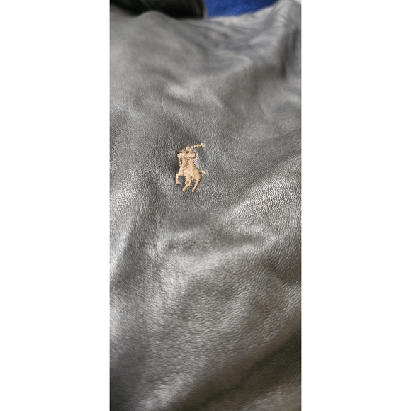 Black leather Ralph Lauren jacket - Picture 2 of 4
